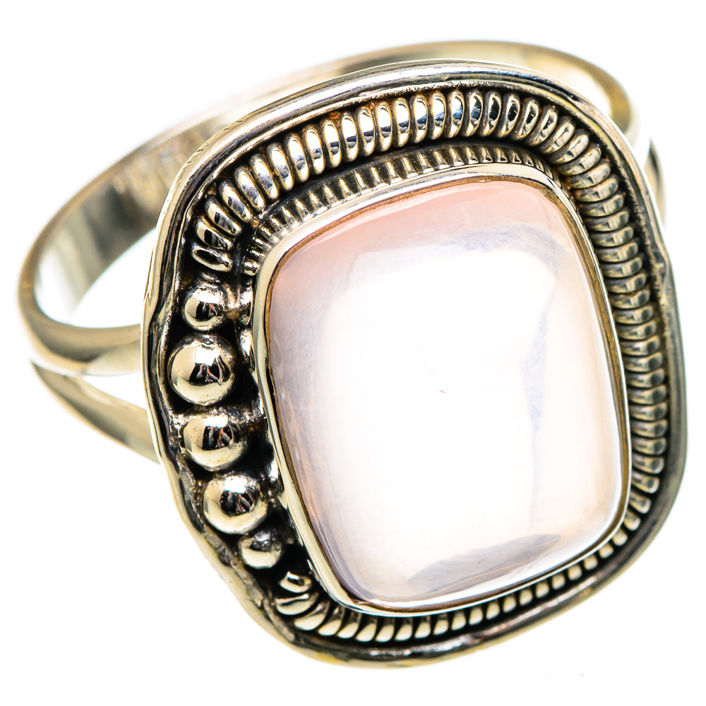 Rose Quartz Rings handcrafted by Ana Silver Co - RING98965
