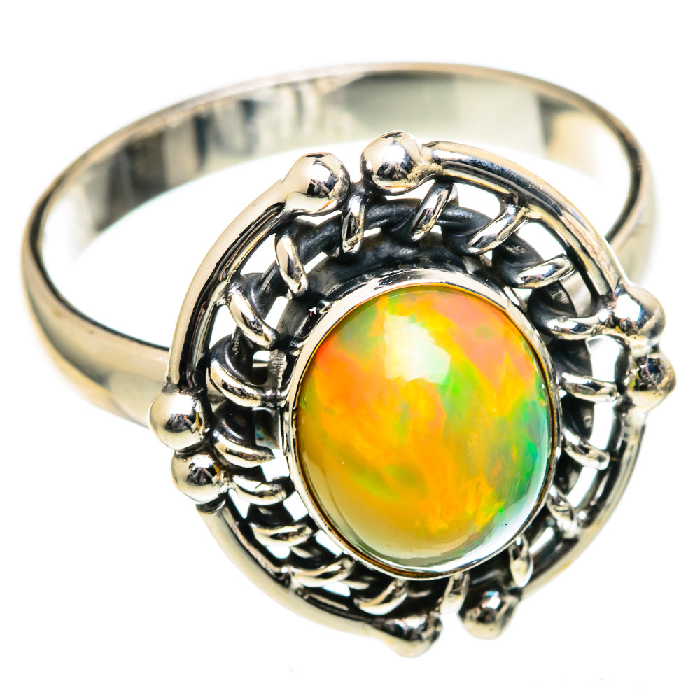 Ethiopian Opal Rings handcrafted by Ana Silver Co - RING98985