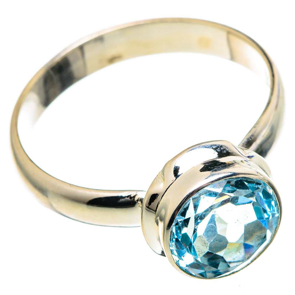 Blue Topaz Rings handcrafted by Ana Silver Co - RING98992