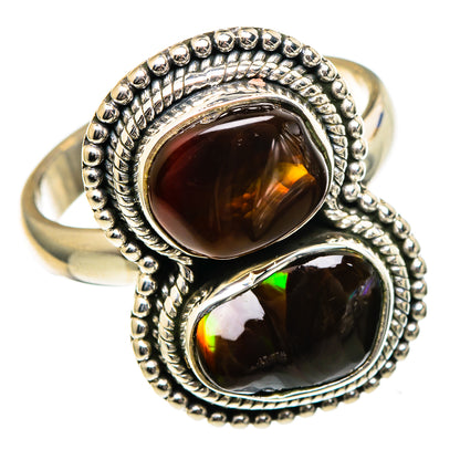 Mexican Fire Agate Rings handcrafted by Ana Silver Co - RING98997