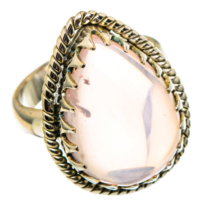 Rose Quartz Rings handcrafted by Ana Silver Co - RING99002
