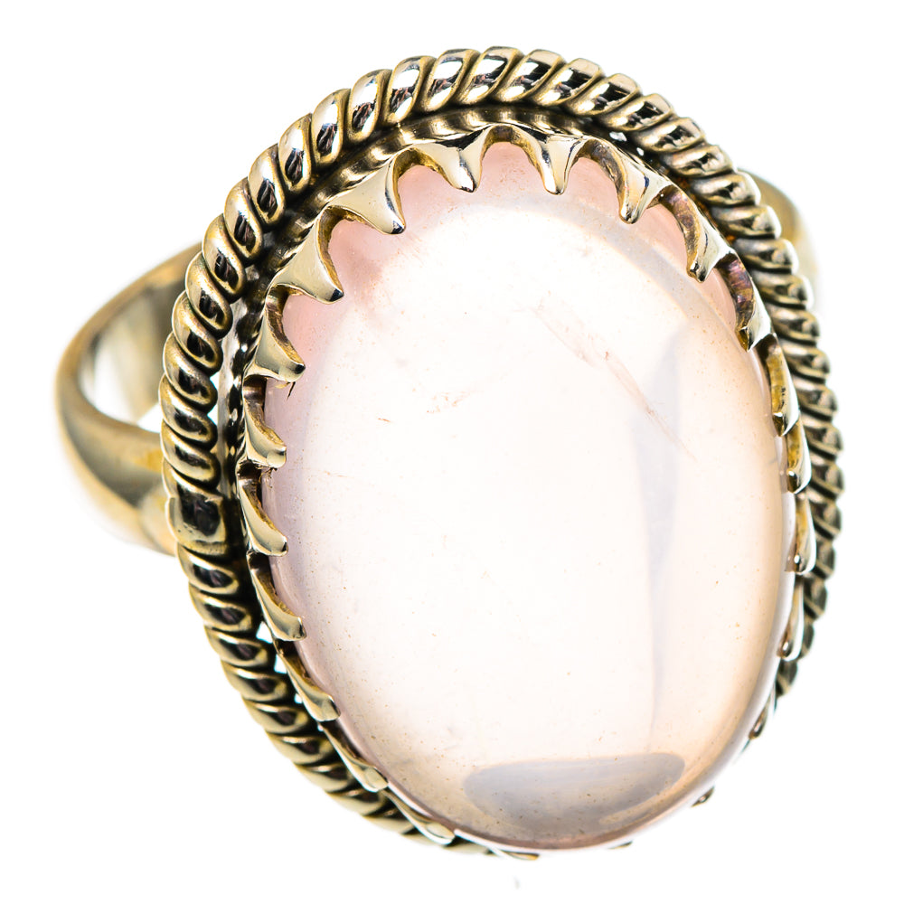 Rose Quartz Rings handcrafted by Ana Silver Co - RING99003