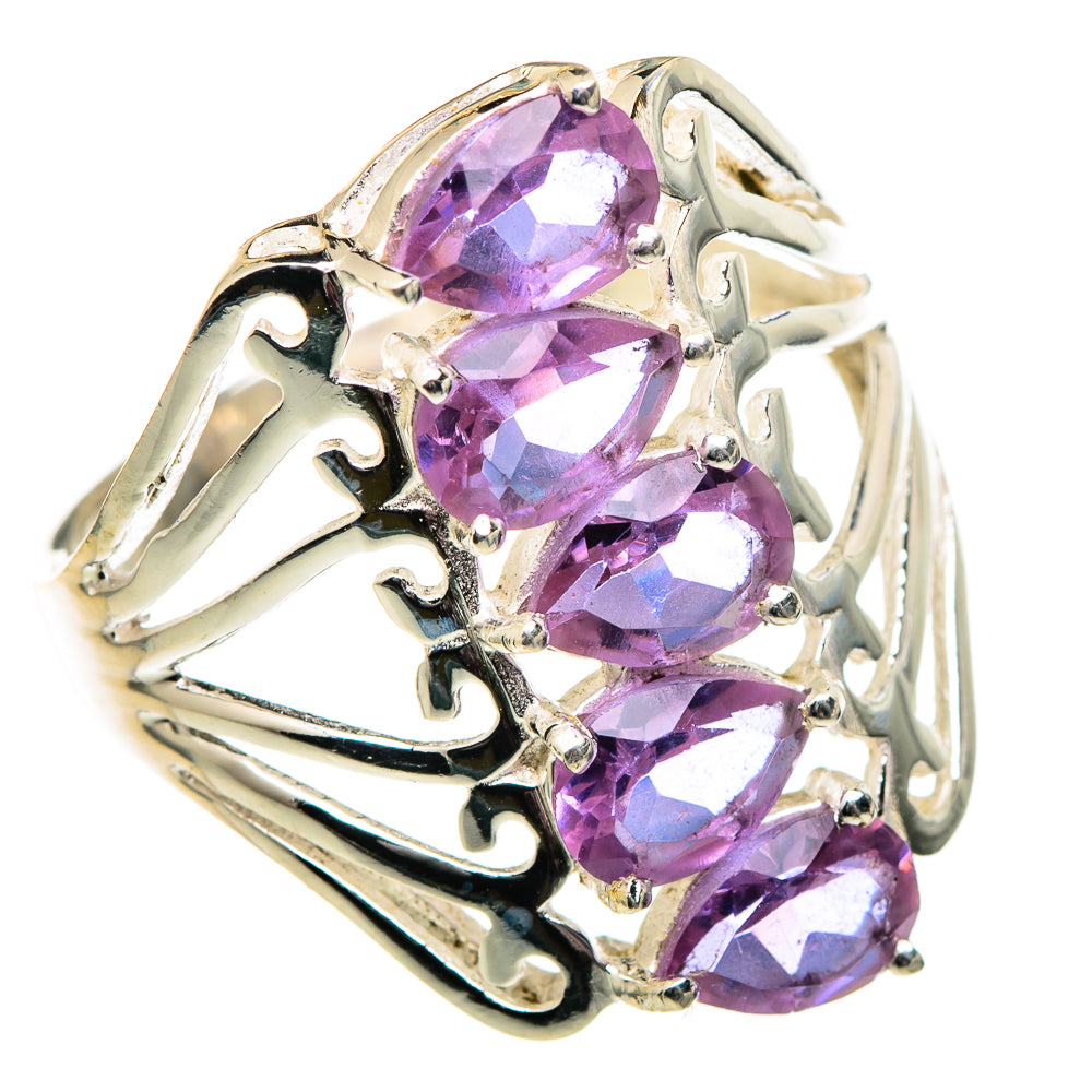 Color Change Alexandrite (lab.) Rings handcrafted by Ana Silver Co - RING99007