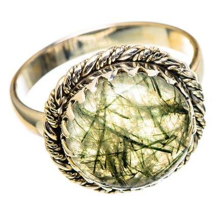 Tourmalinated Quartz Rings handcrafted by Ana Silver Co - RING99016