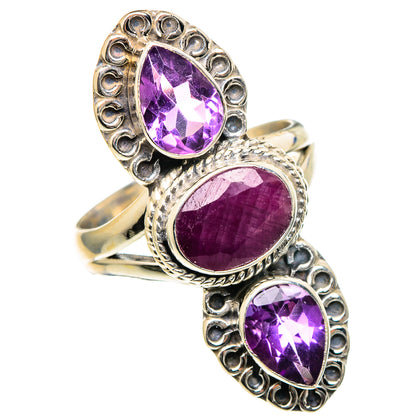 Ruby Rings handcrafted by Ana Silver Co - RING99018