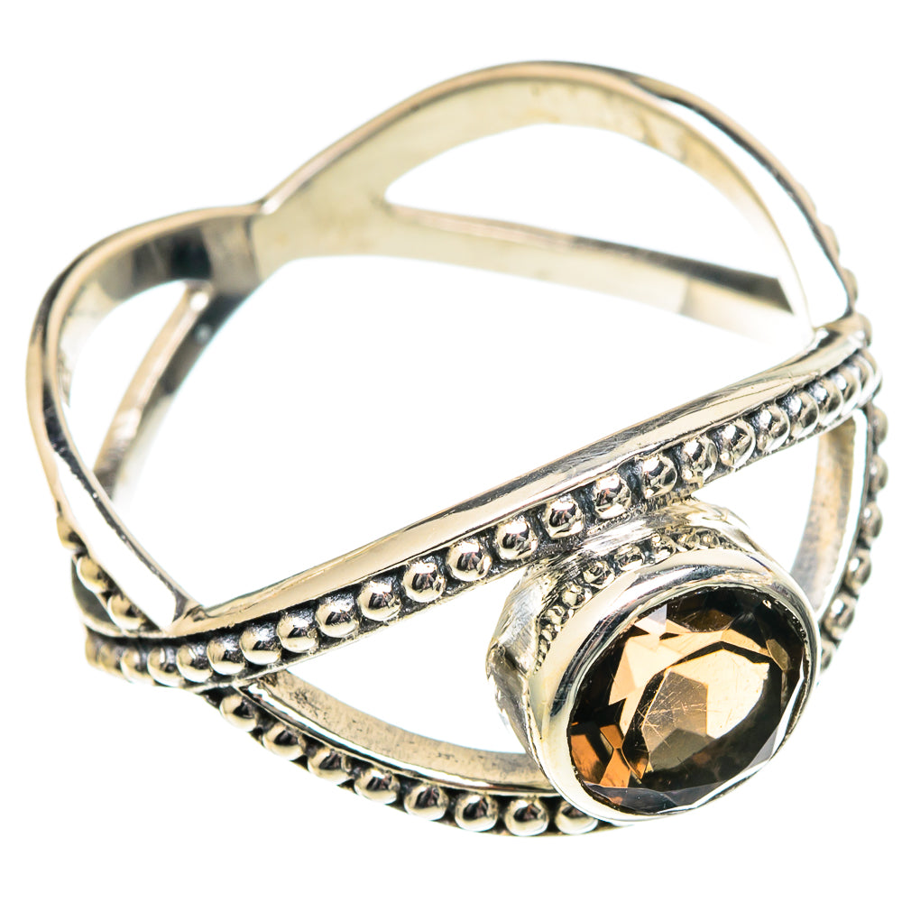 Smoky Quartz Rings handcrafted by Ana Silver Co - RING99033
