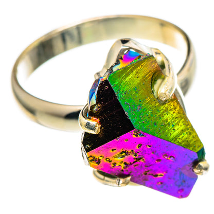 Titanium Sunshine Druzy Rings handcrafted by Ana Silver Co - RING99051