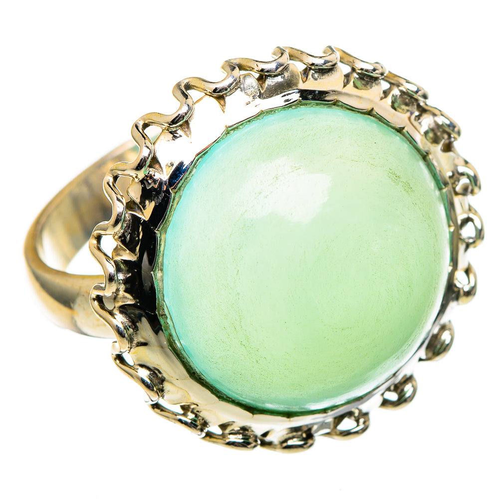 Aqua Chalcedony Rings handcrafted by Ana Silver Co - RING99060
