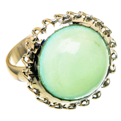 Aqua Chalcedony Rings handcrafted by Ana Silver Co - RING99060