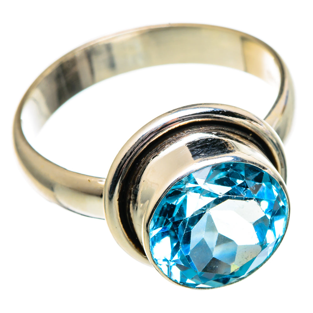 Blue Topaz Rings handcrafted by Ana Silver Co - RING99063