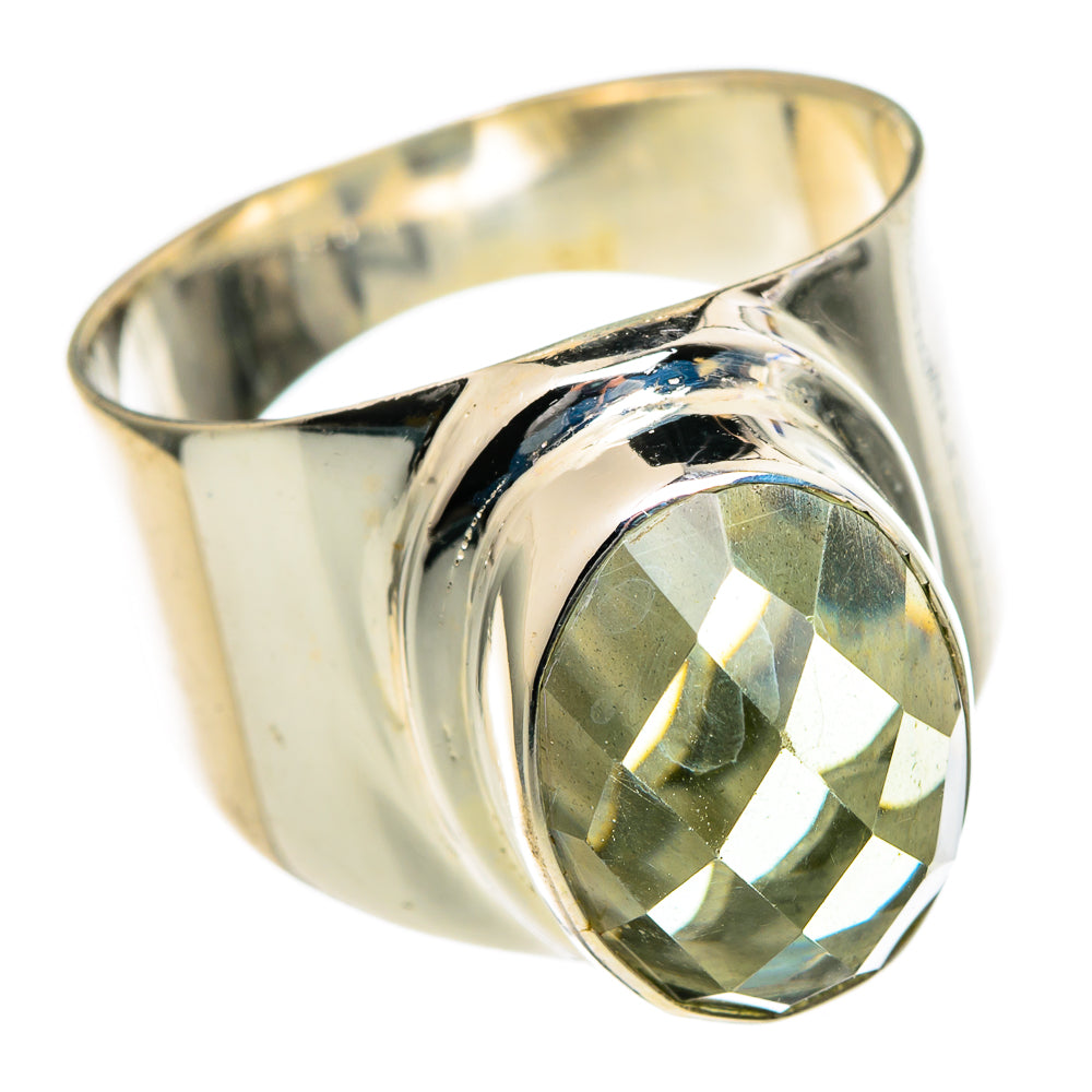Green Amethyst Rings handcrafted by Ana Silver Co - RING99065