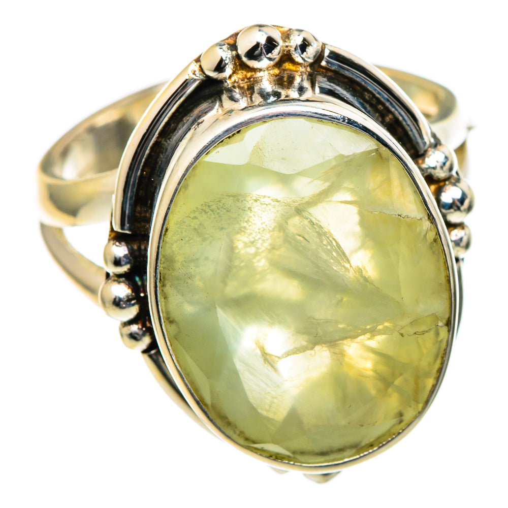 Prehnite Rings handcrafted by Ana Silver Co - RING99066