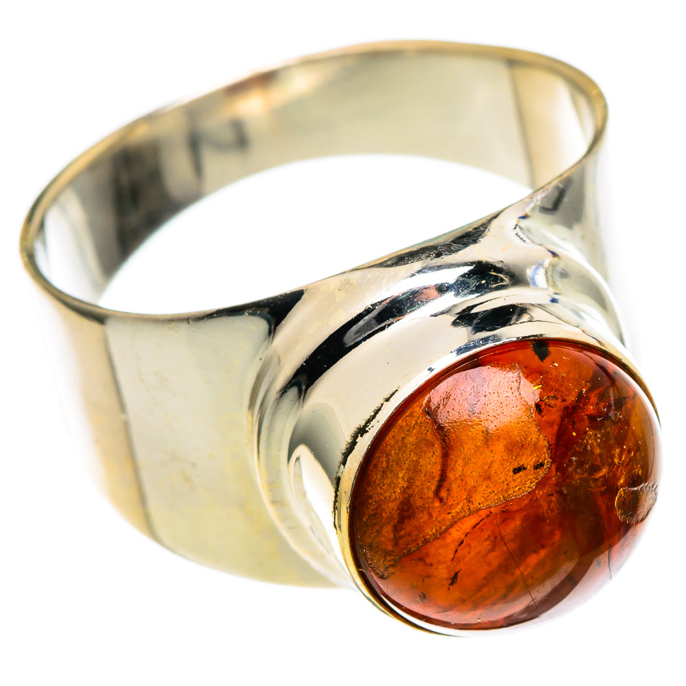 Baltic Amber Rings handcrafted by Ana Silver Co - RING99070