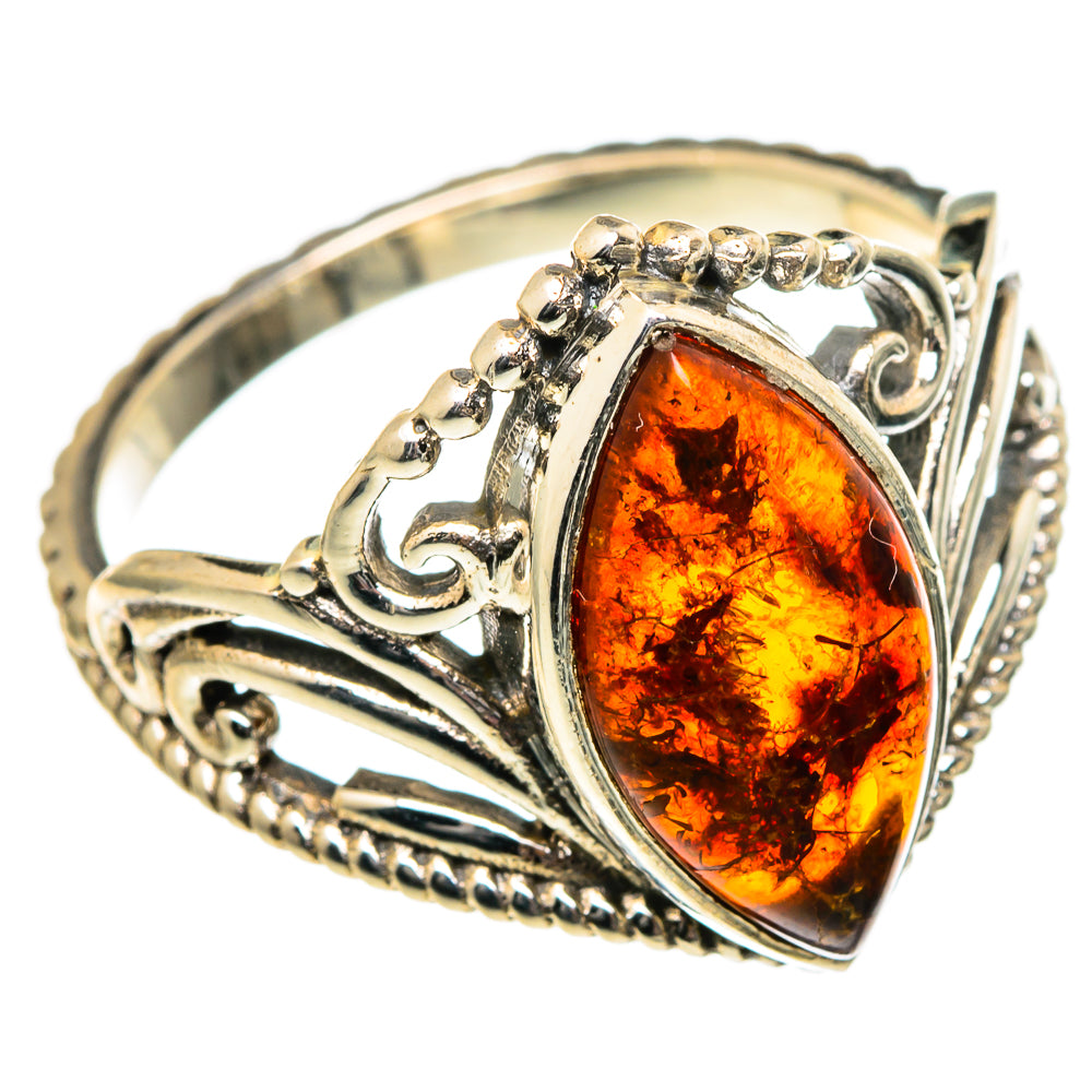 Baltic Amber Rings handcrafted by Ana Silver Co - RING99071