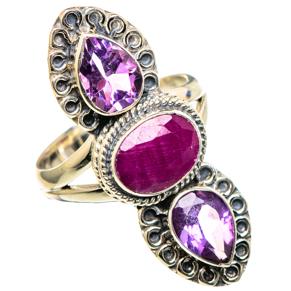 Ruby Rings handcrafted by Ana Silver Co - RING99090