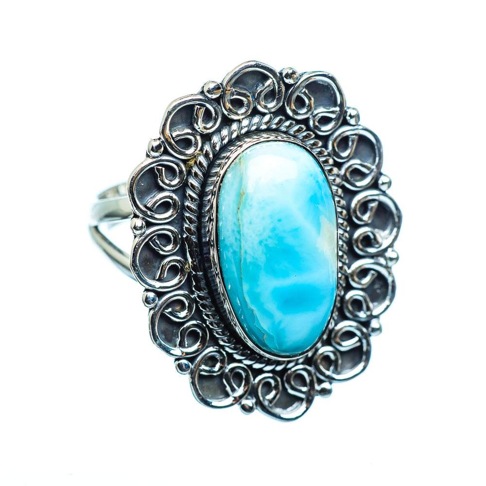 Larimar Rings handcrafted by Ana Silver Co - RING990909