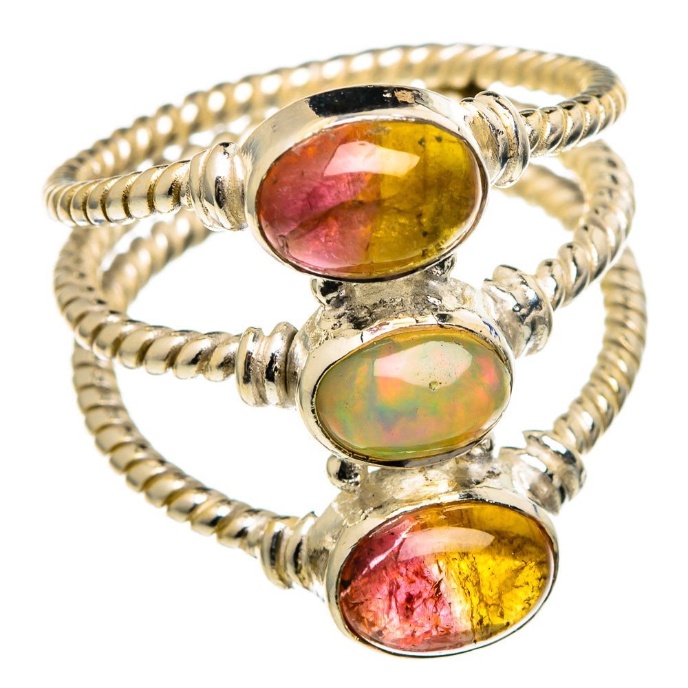 Ethiopian Opal Rings handcrafted by Ana Silver Co - RING99091