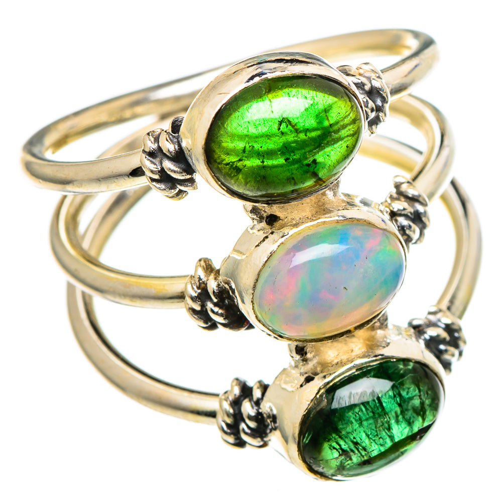 Ethiopian Opal Rings handcrafted by Ana Silver Co - RING99093