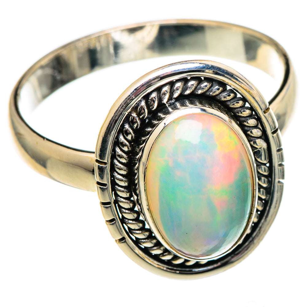 Ethiopian Opal Rings handcrafted by Ana Silver Co - RING99094