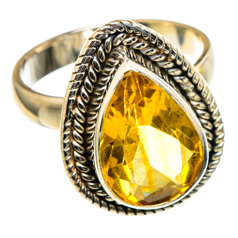 Citrine Rings handcrafted by Ana Silver Co - RING99105