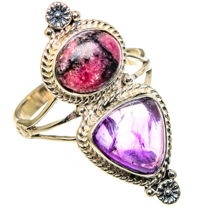 Rhodonite Rings handcrafted by Ana Silver Co - RING99113