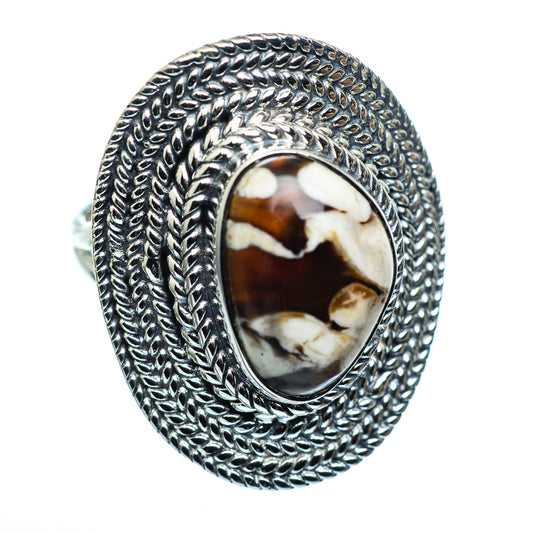 Peanut Wood Jasper Rings handcrafted by Ana Silver Co - RING991164
