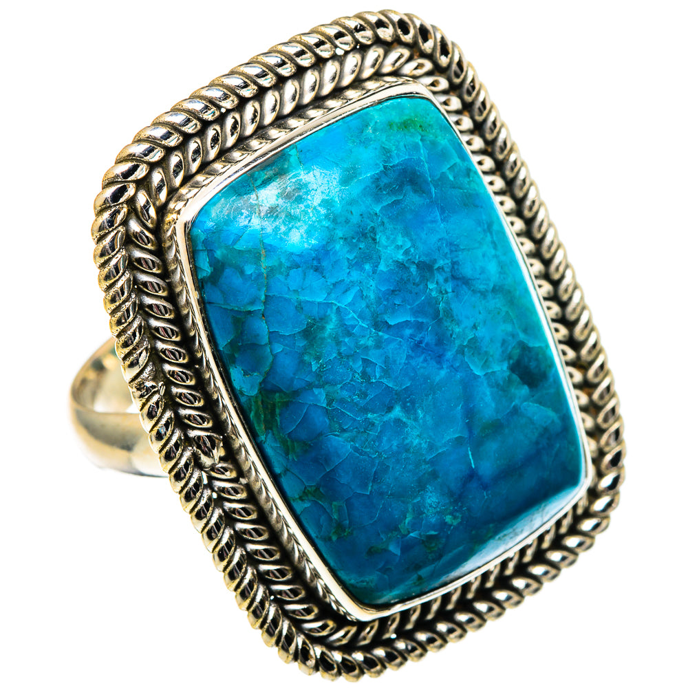Chrysocolla Rings handcrafted by Ana Silver Co - RING99117