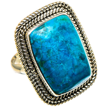 Chrysocolla Rings handcrafted by Ana Silver Co - RING99117