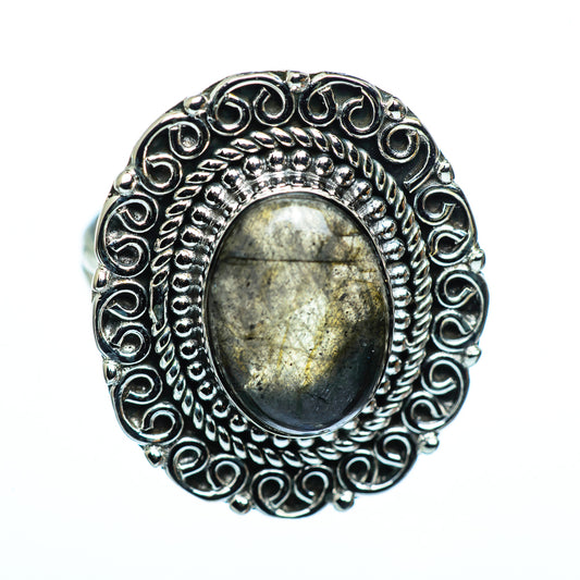 Labradorite Rings handcrafted by Ana Silver Co - RING991172