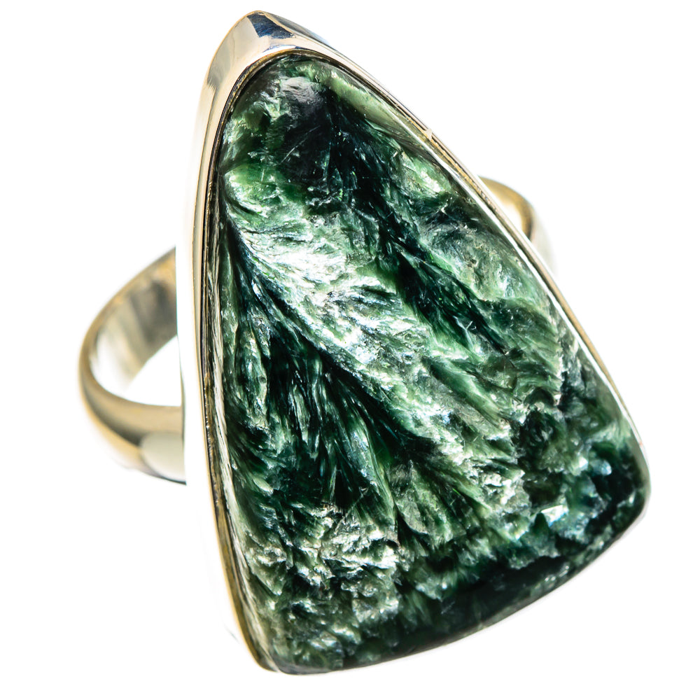 Seraphinite Rings handcrafted by Ana Silver Co - RING99127