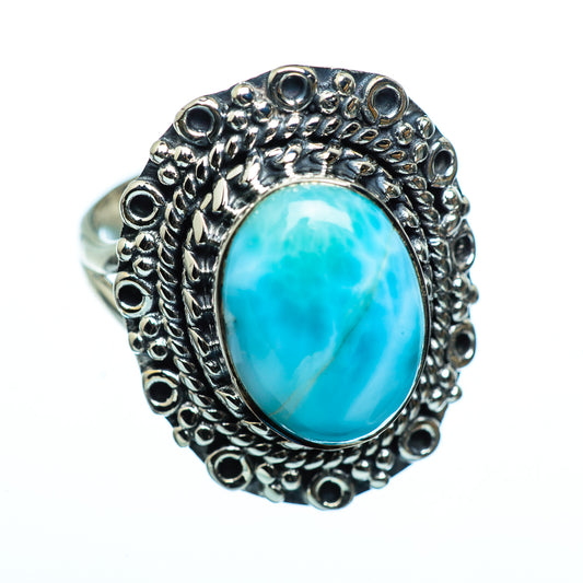 Larimar Rings handcrafted by Ana Silver Co - RING991376