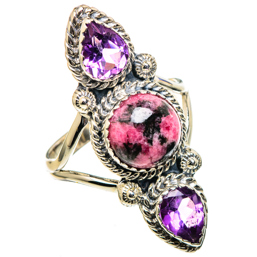 Rhodonite Rings handcrafted by Ana Silver Co - RING99153
