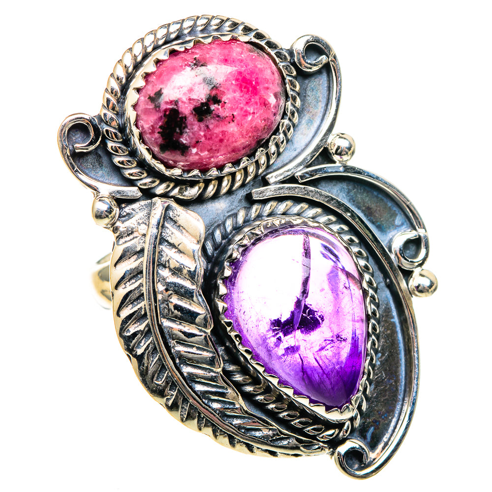 Rhodonite Rings handcrafted by Ana Silver Co - RING99157