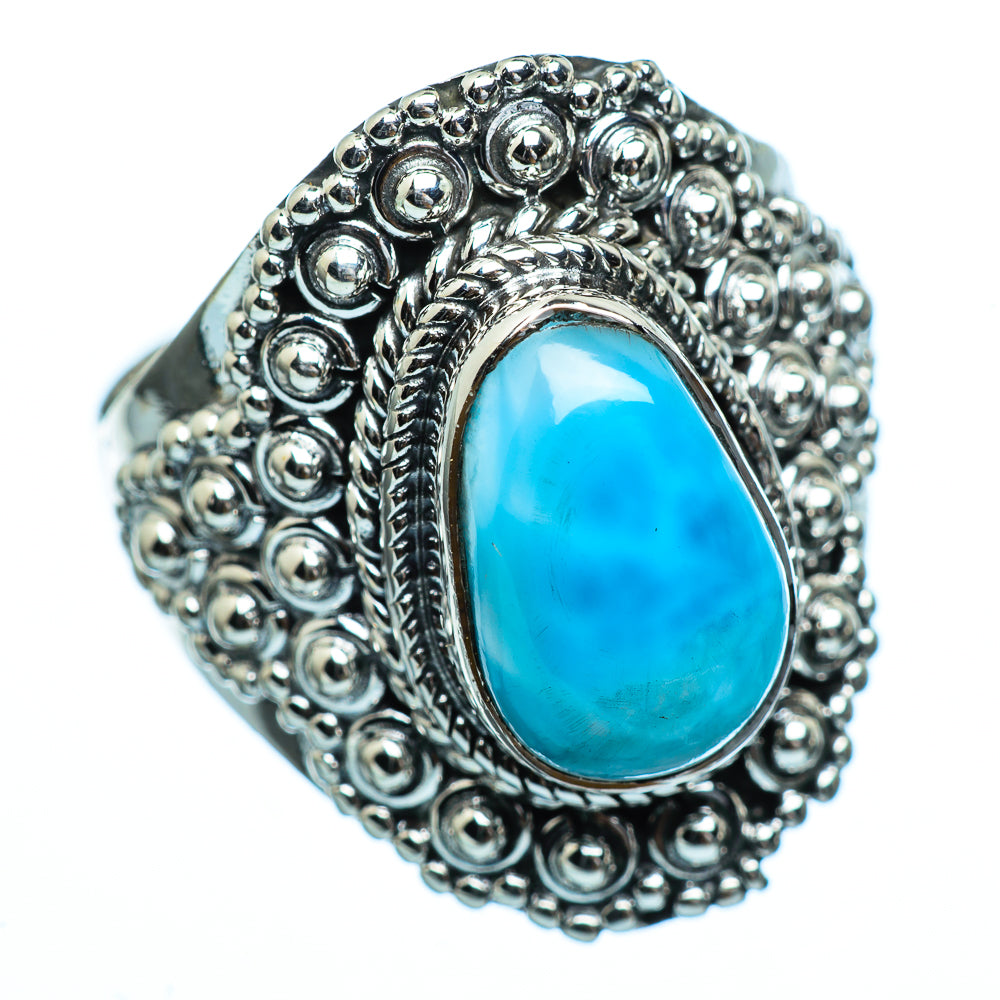 Larimar Rings handcrafted by Ana Silver Co - RING991708