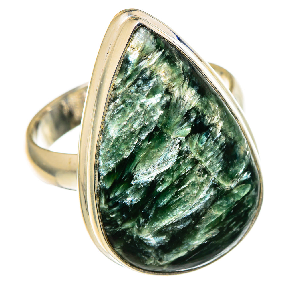 Seraphinite Rings handcrafted by Ana Silver Co - RING99173 - Photo 2