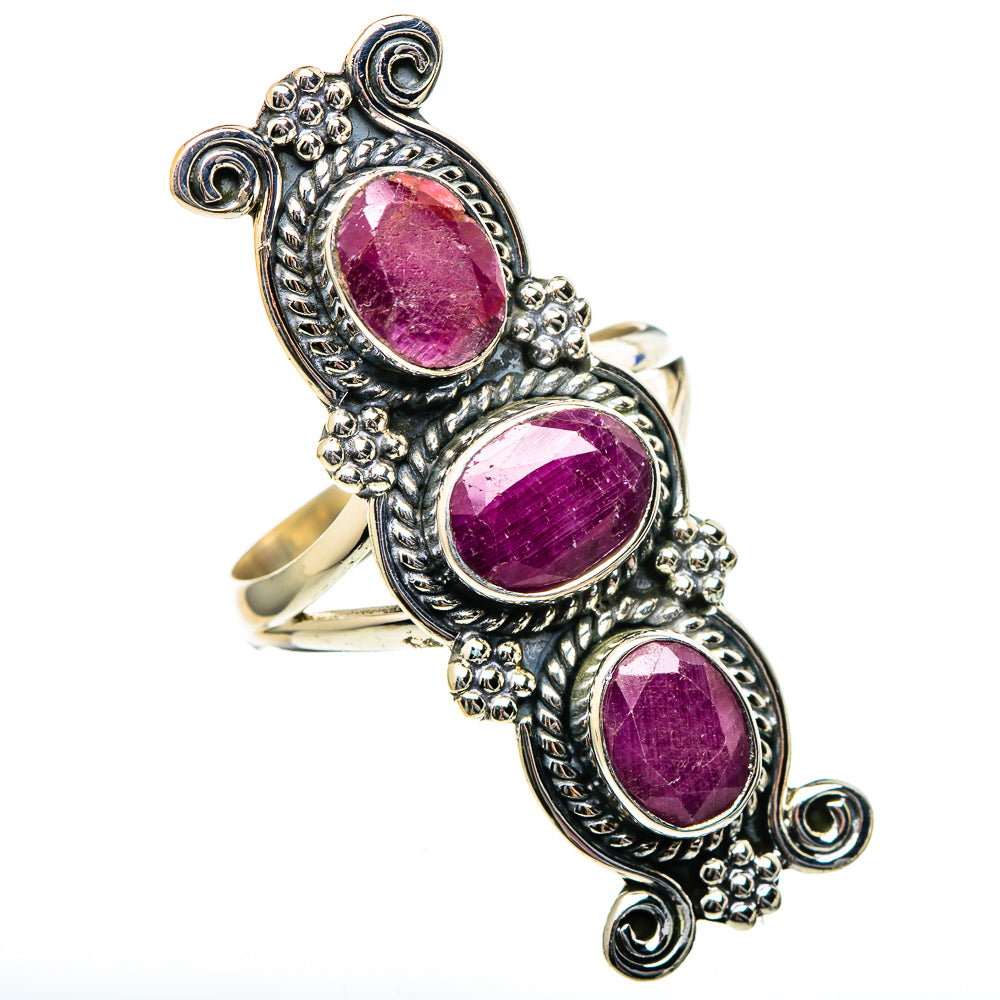 Ruby Rings handcrafted by Ana Silver Co - RING99182 - Photo 2