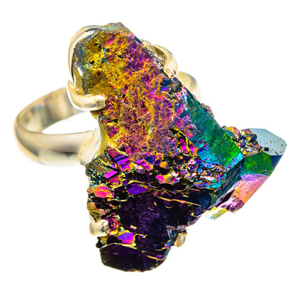 Titanium Sunshine Druzy Rings handcrafted by Ana Silver Co - RING99197
