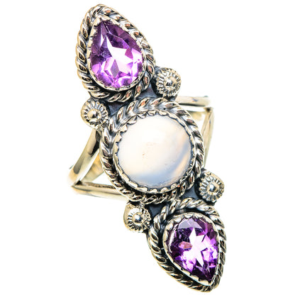Aqua Chalcedony Rings handcrafted by Ana Silver Co - RING99199
