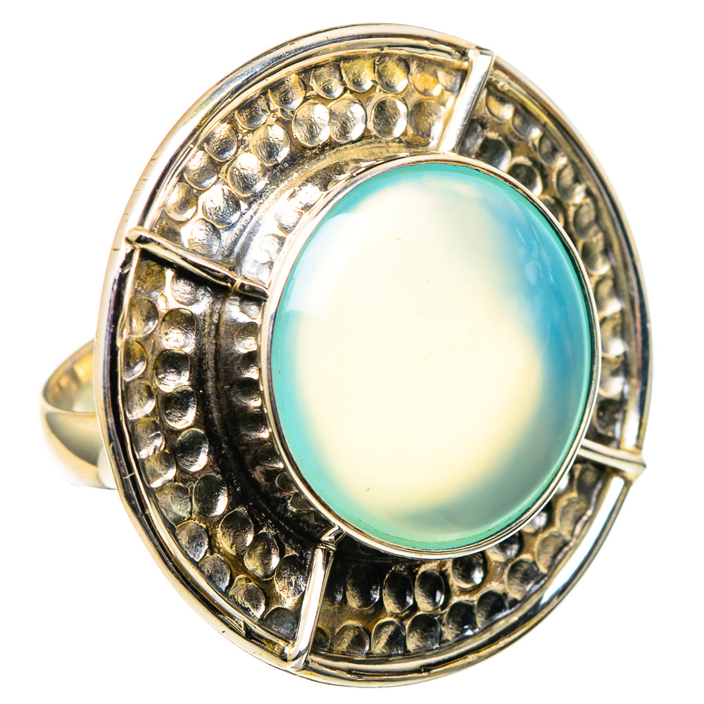 Aqua Chalcedony Rings handcrafted by Ana Silver Co - RING99203