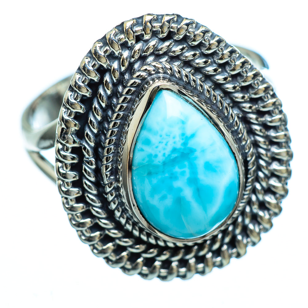 Larimar Rings handcrafted by Ana Silver Co - RING992059