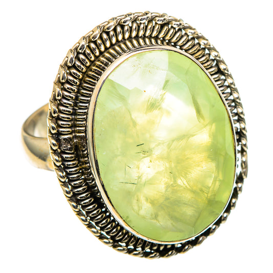 Prehnite Rings handcrafted by Ana Silver Co - RING99207