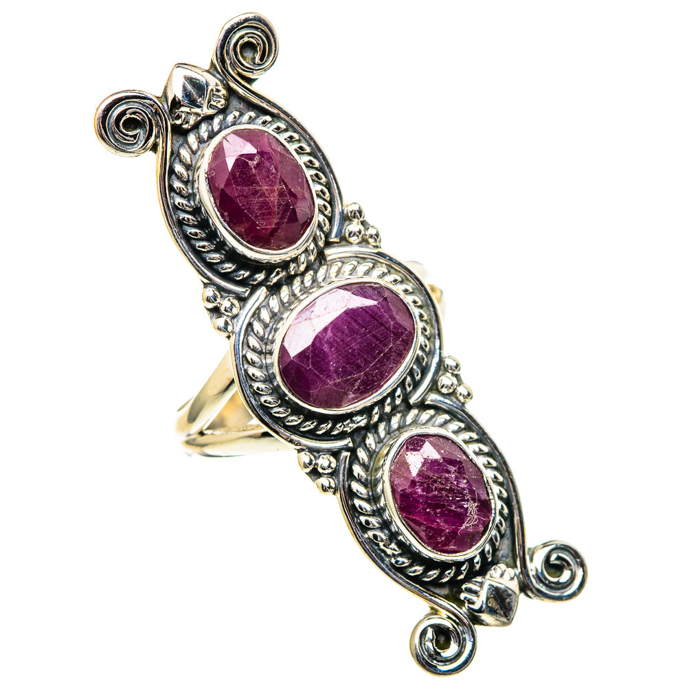 Ruby Rings handcrafted by Ana Silver Co - RING99221 - Photo 2