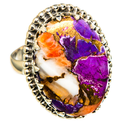 Spiny Oyster Turquoise Rings handcrafted by Ana Silver Co - RING99223
