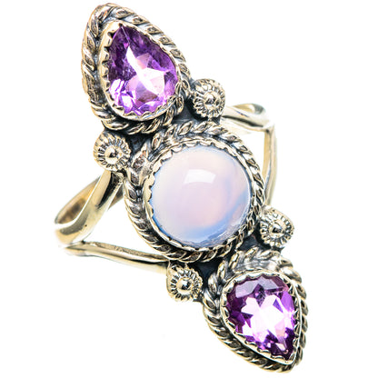 Aqua Chalcedony Rings handcrafted by Ana Silver Co - RING99226