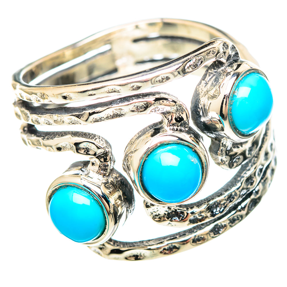 Sleeping Beauty Turquoise Rings handcrafted by Ana Silver Co - RING99238