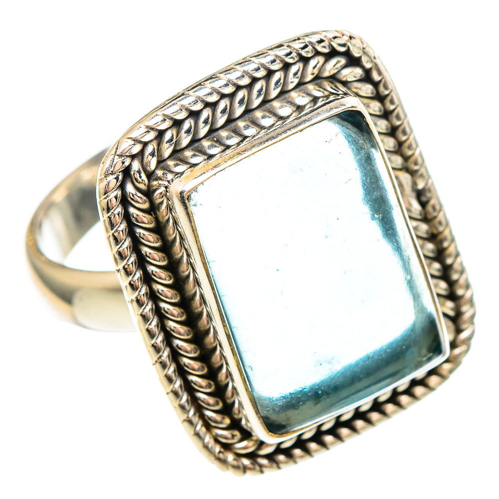 Aquamarine Rings handcrafted by Ana Silver Co - RING99243 - Photo 2