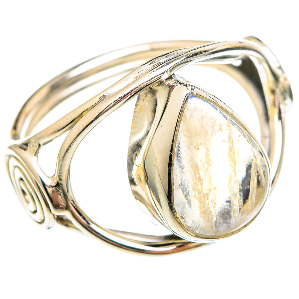 Rainbow Moonstone Rings handcrafted by Ana Silver Co - RING99271