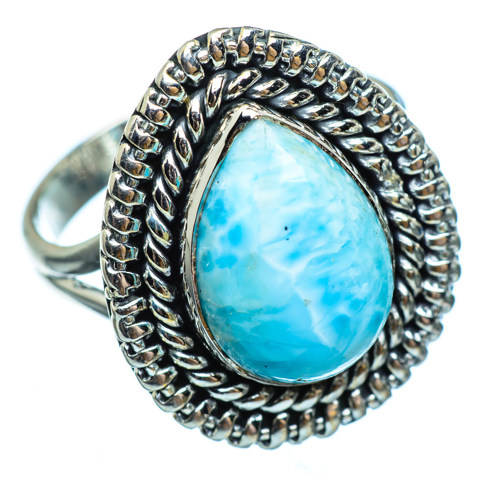 Larimar Rings handcrafted by Ana Silver Co - RING992783