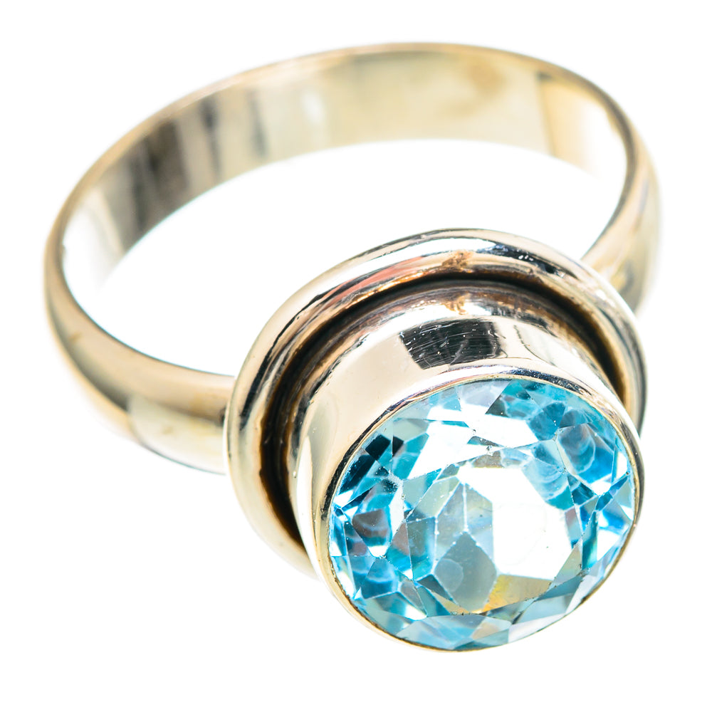 Blue Topaz Rings handcrafted by Ana Silver Co - RING99282