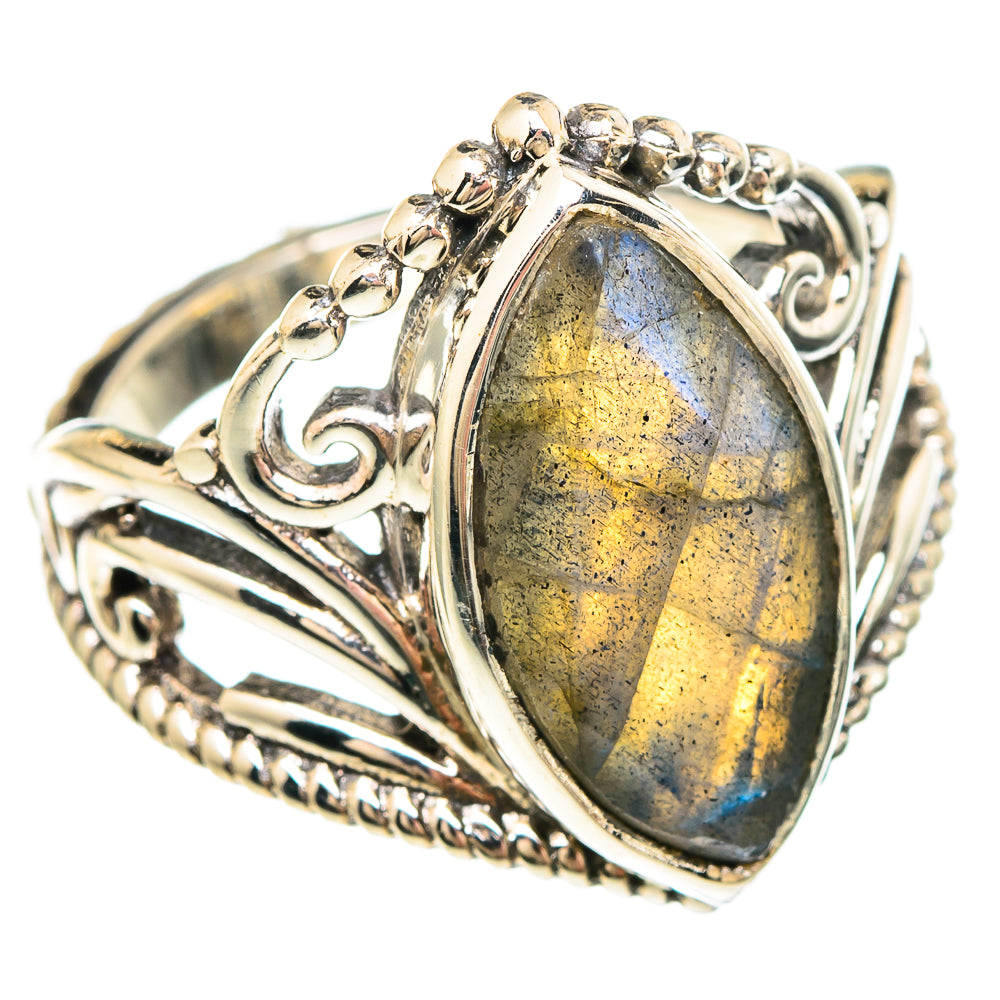 Labradorite Rings handcrafted by Ana Silver Co - RING99283